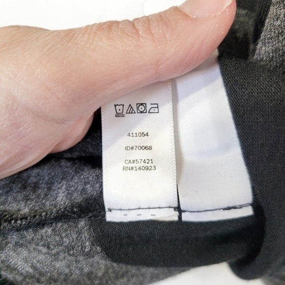 NWT LOFT Ann Taylor Long Sleeve Cowl Neck Black Gray Striped Dress Size Small - Picture 10 of 11